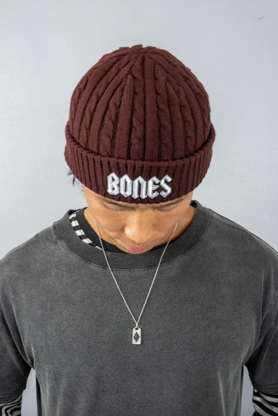 BILLY BONES CLUB SQUEALER FISHERMAN BEANIE - BROWN