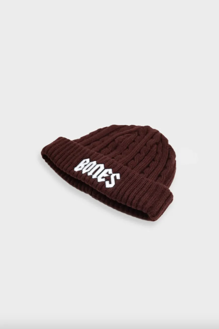 BILLY BONES CLUB SQUEALER FISHERMAN BEANIE - BROWN