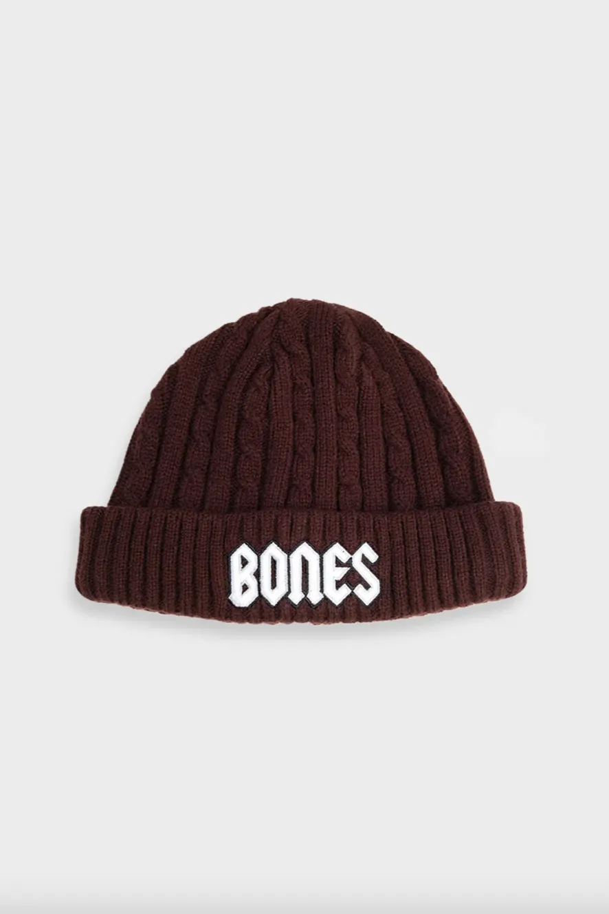 BILLY BONES CLUB SQUEALER FISHERMAN BEANIE - BROWN