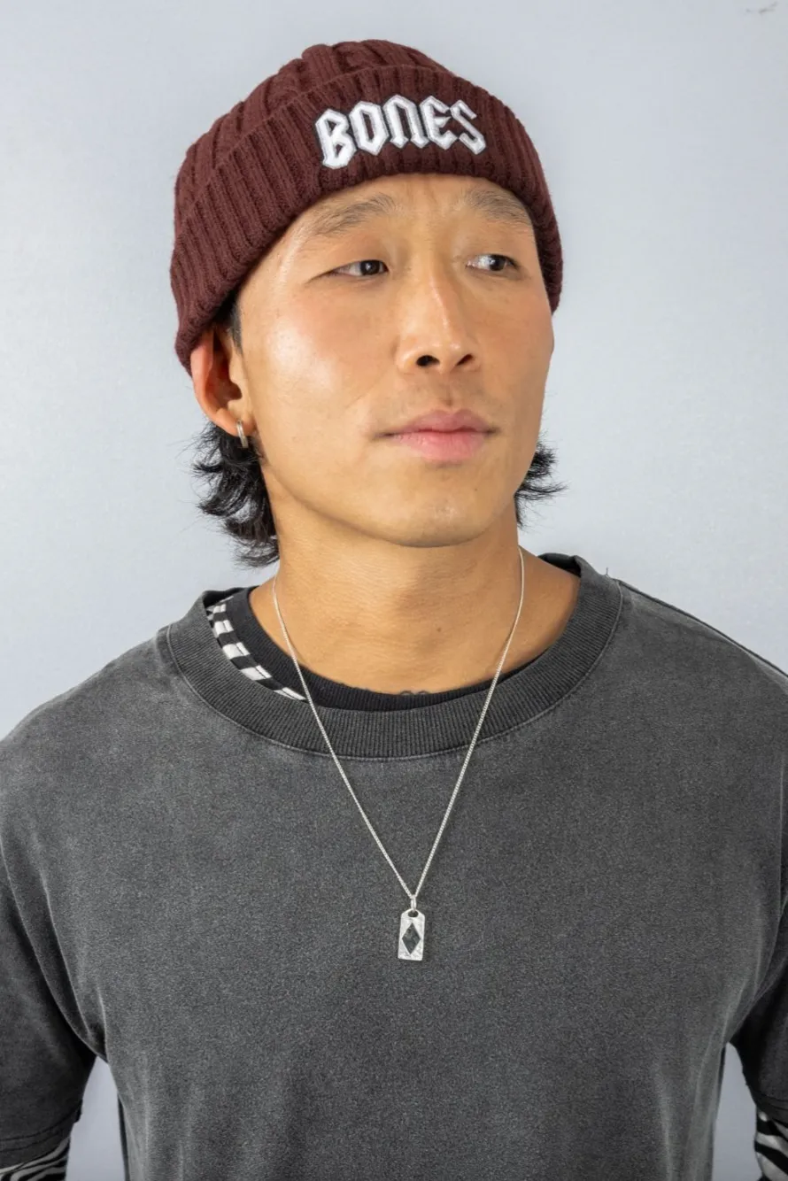 BILLY BONES CLUB SQUEALER FISHERMAN BEANIE - BROWN