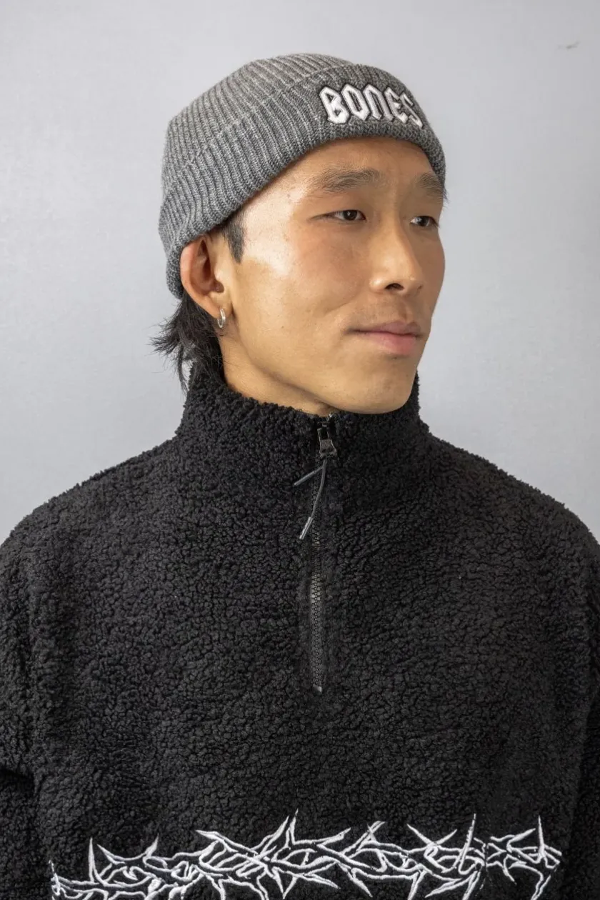BILLY BONES CLUB SQUEALER RIB BEANIE - GREY