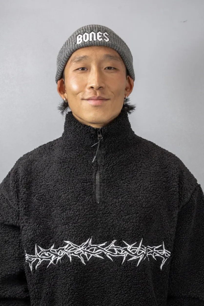 BILLY BONES CLUB SQUEALER RIB BEANIE - GREY