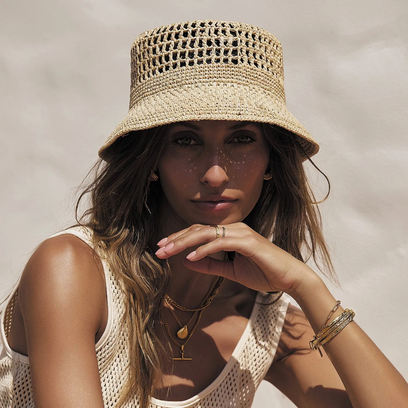 Camille Sun Hat - Natural