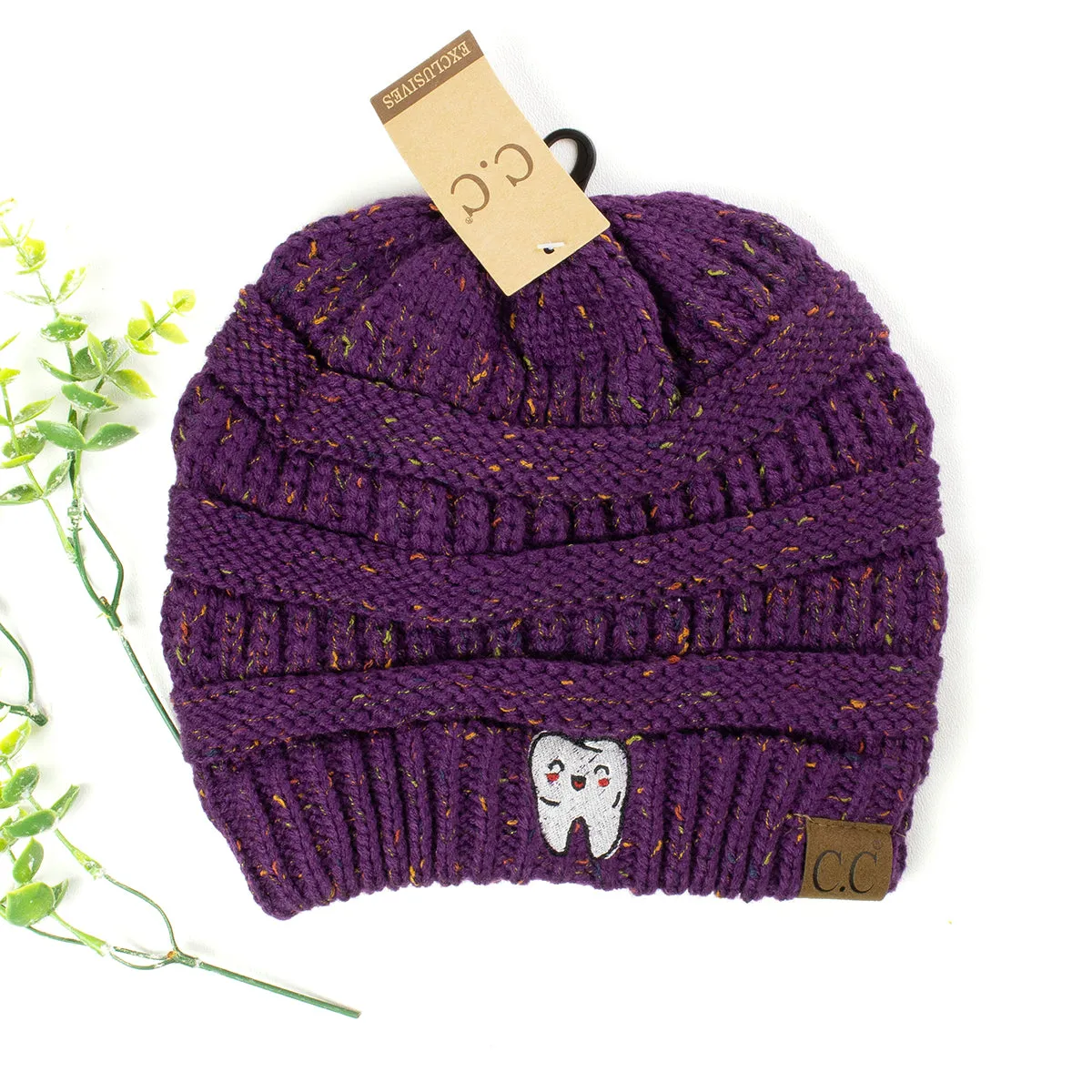 Happy Tooth Flecked CC Dental Beanie
