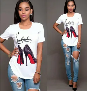 High Heel Printed T-Shirt
