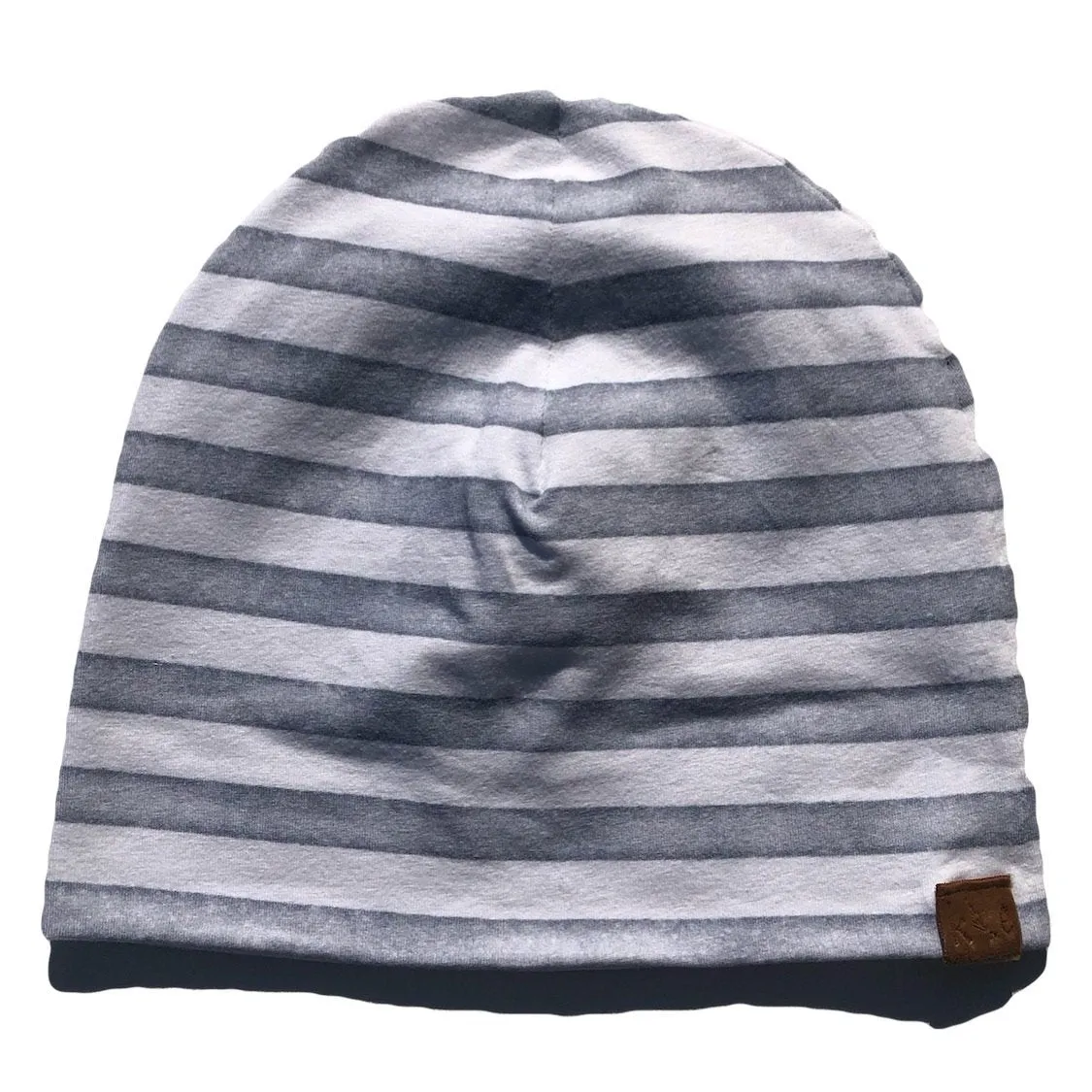 Kai   Ezra - Baby Beanie in Grey Stripe