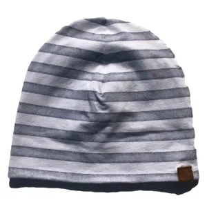 Kai   Ezra - Baby Beanie in Grey Stripe