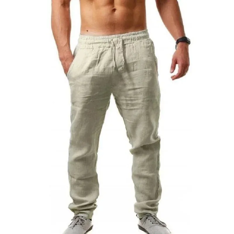 Men's FlexiFit Linen Trousers