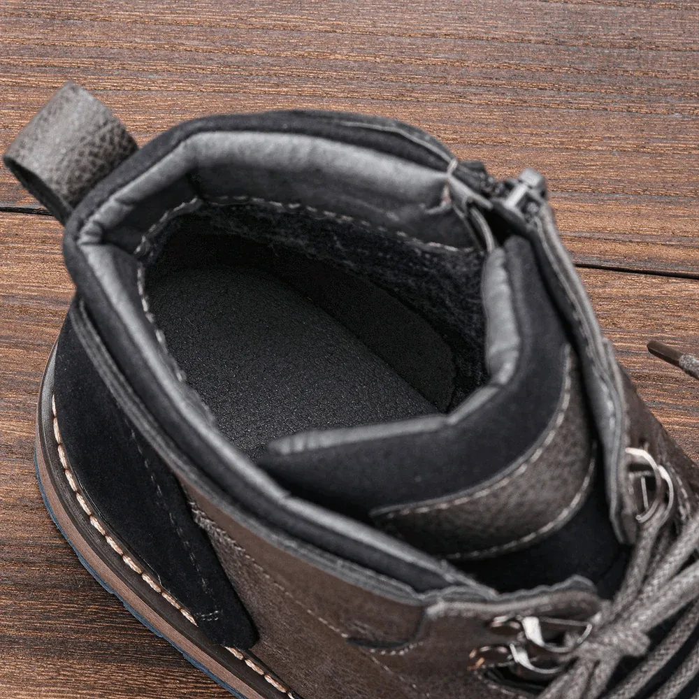 Men's Leather Ankle Boots: Durable, Slip-Resistant, Casual