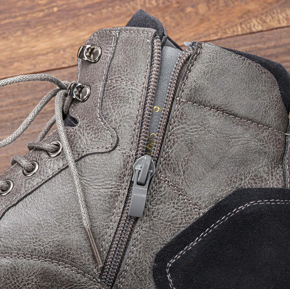 Men's Leather Ankle Boots: Durable, Slip-Resistant, Casual