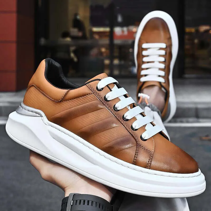 Men's Leather City Sneakers: Stylish & Comfortable Footwear