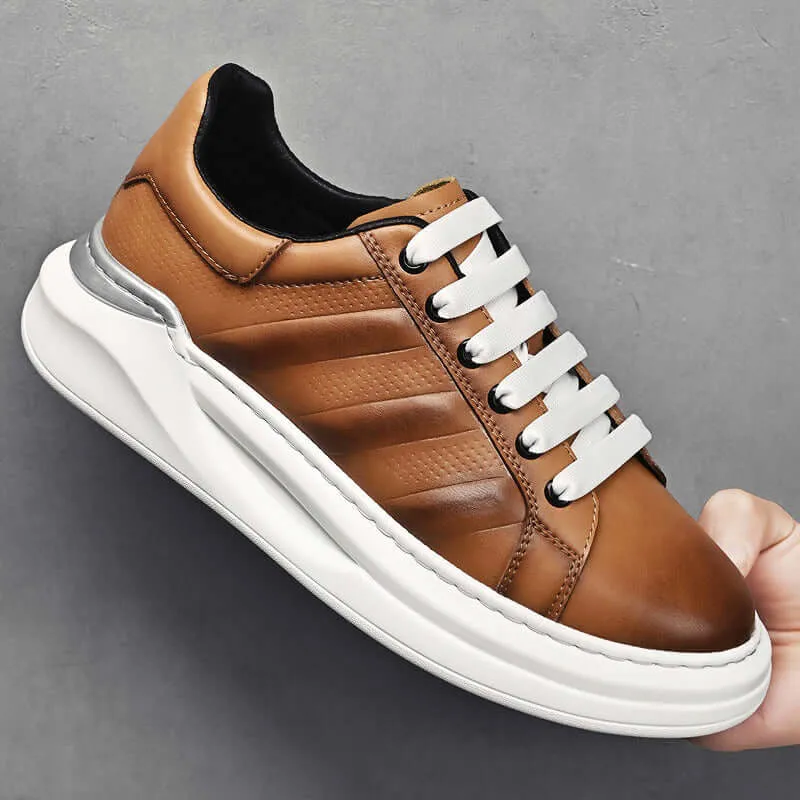 Men's Leather City Sneakers: Stylish & Comfortable Footwear