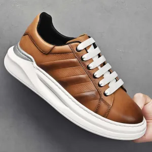 Men's Leather City Sneakers: Stylish & Comfortable Footwear