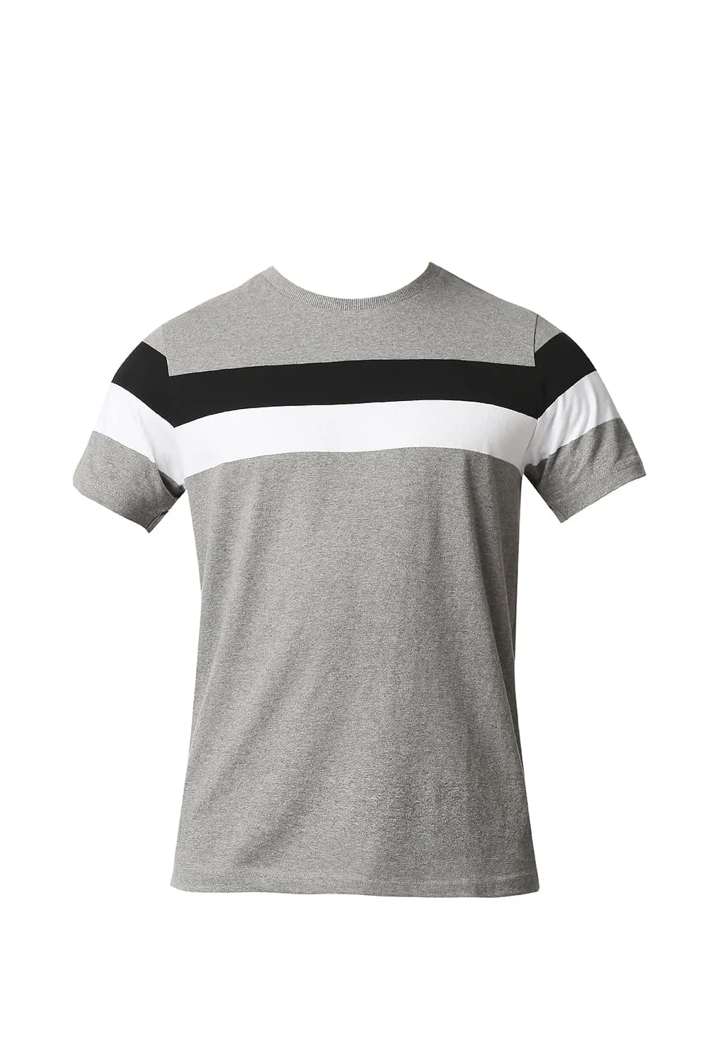 Muscle Fit Stripe Crew Neck T-shirt