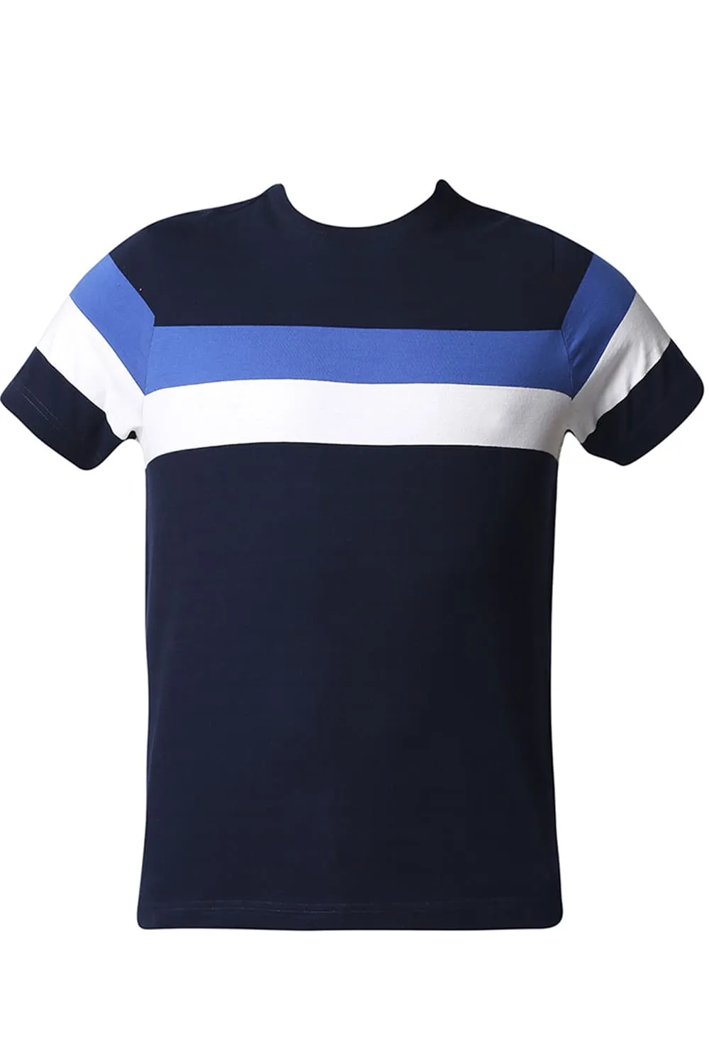 Muscle Fit Stripe Crew Neck T-shirt