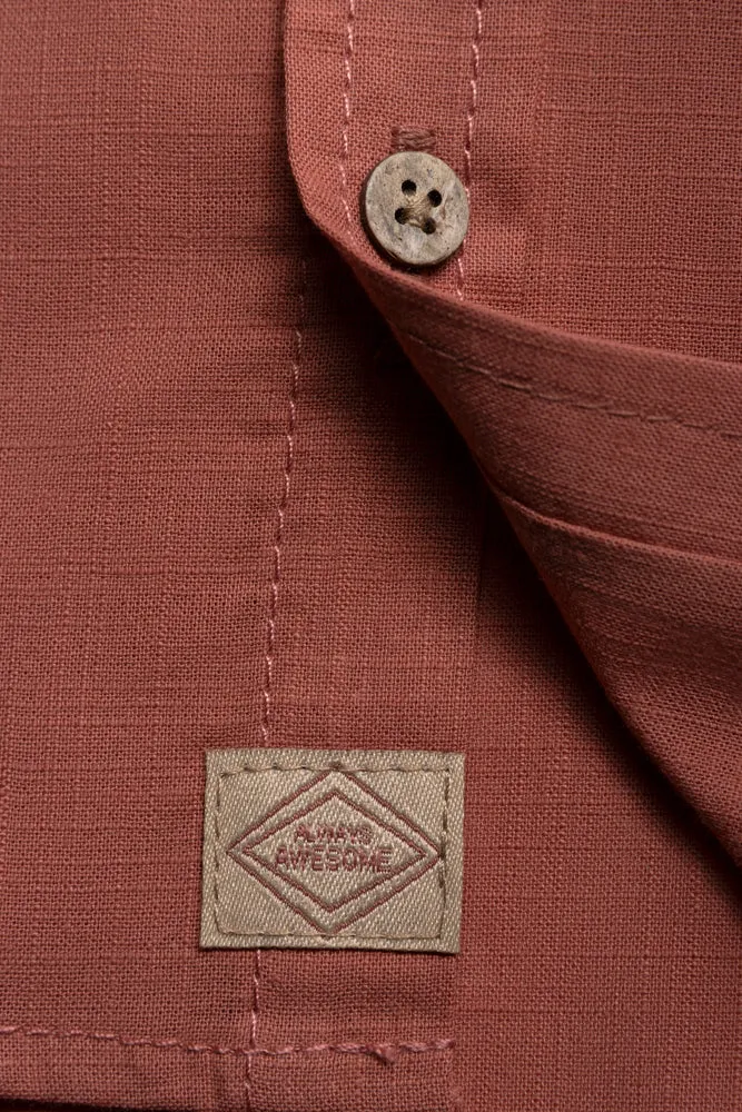 Short Sleeve Shirt Dark Pink