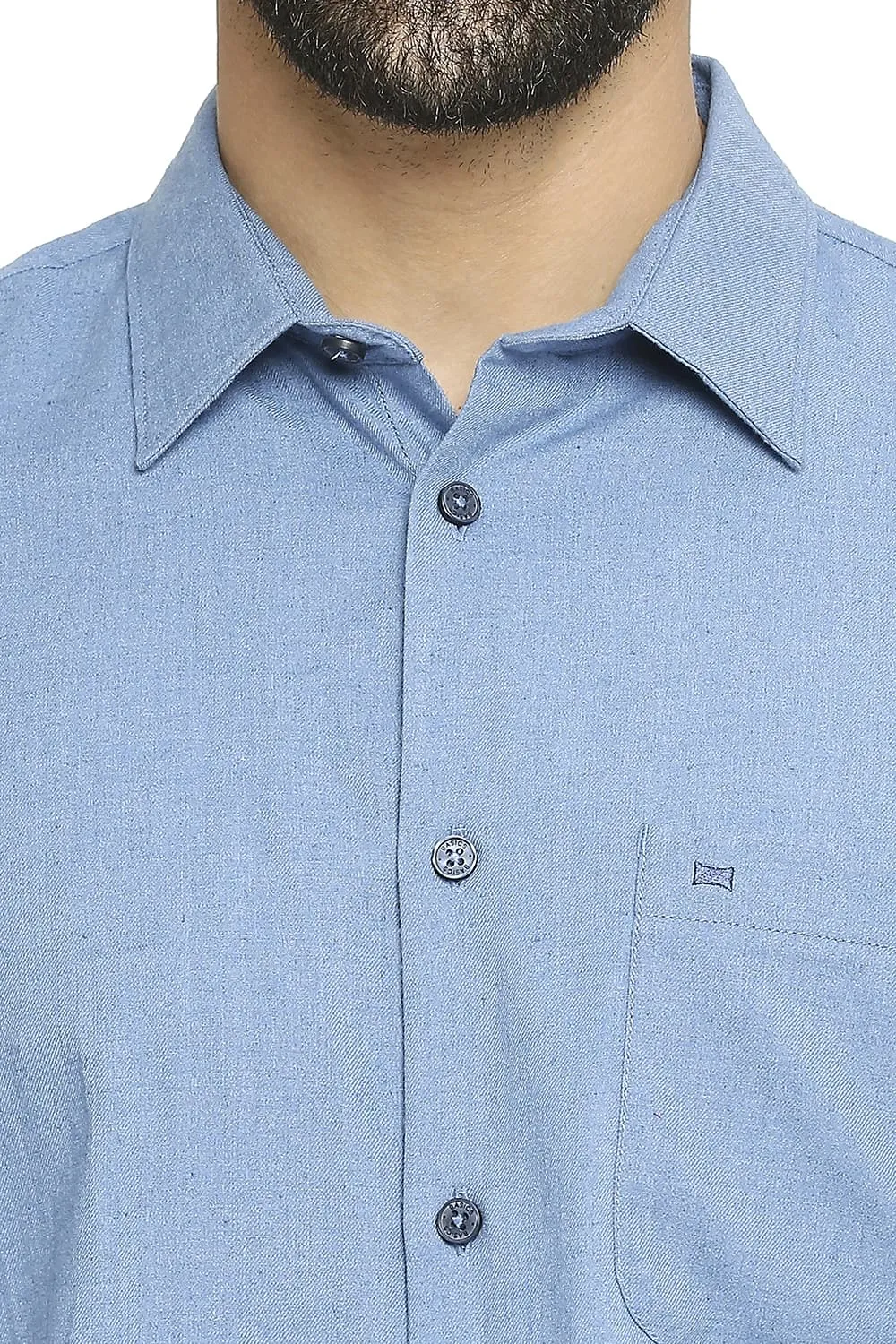 Slim Fit Polyester Cotton Lyocell Twill Halfsleeves Shirt