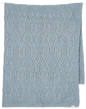Toshi Organic Knit Blanket Bowie Storm